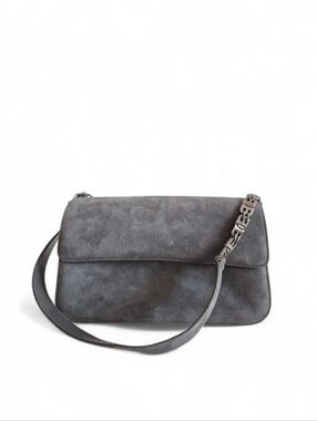 Bally Grey Suede Shoulder Bag